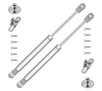 YMWALK 2 Pcs Gas Struts Cupboard Hinges,Gas Lift Strut Kit Gas Spring Lift Stay Support Soft Close Hinges for Kitchen Cupboards Wardrobe Door Stay Box Cabinet Hinge 100N