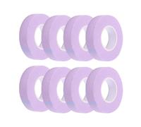 YMWALK 8 Rolls Eyelash Tape Set, Breathable Fabric Tape for Eyelash Extensions, Adhesive Makeup Tapes for Lash Application, Eyelash Extension Supplies, 9.1m/10yd Each Roll (Purple)