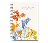 YMWALK A5 Budget Planner With Stickers, Undated Financial Tracker and Savings Planner for Effective Money Management, Including Expense and Savings Log, Start Anytime (Flowers)