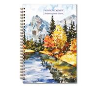 YMWALK A5 Budget Planner With Stickers, Undated Financial Tracker and Savings Planner for Effective Money Management, Including Expense and Savings Log, Start Anytime (Paintings)