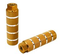 YMWALK Bike Pegs,2 Pieces Universal Aluminum Bike Foot Pegs BMX Stunt Pegs Cycling Pegs Anti-slip Rear Feet Pedals Cycling Bike Accessories for BMX, Mountain Bike Bicycle(Gold)