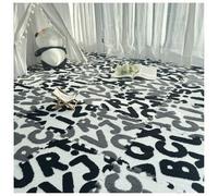 YMXBHN 12Pcs Plush Foam Floor Tiles 30X30x1cm thickned Carpet Squares Interlocking Soft Alphabet Puzzle Play Mat Cuttable Area Rugs for Home Decor,Easy To Assemble,Black/Gray