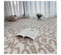 YMXBHN 12Pcs Plush Foam Floor Tiles 30X30x1cm thickned Carpet Squares Interlocking Soft Alphabet Puzzle Play Mat Cuttable Area Rugs for Home Decor,Easy To Assemble,Pink