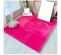 YMXBHN 16PCS Soft Plush Foam Floor Mats 12X12inch Carpet Squares Interlocking Fluffy Tiles Cut-To-Fit Puzzle Carpet Rug for Bedroom Living Room Decoration,Pink 1,0.5inch thick