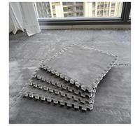 YMXBHN Plush Foam Interlocking Carpet Tiles 10Pcs 12X12inch Non-Slip EVA Foam Puzzle Mats Soft Fluffy Floor Mats for Kids Room Playroom Nursery, 9.6 Sq.Ft,dark gray,0.4”
