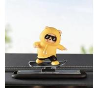 YMXFENBINGFAFAFA Sliding Dashboard Panda for Jeep Avenger MHEV 2023-2026 | Glides on turns, silent steel ball bearings, residue-free sticky pad, odourless, 12x10cm.