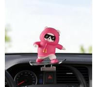 YMXFENBINGFAFAFA Sliding Dashboard Panda for Jeep Avenger MHEV 2023-2026 | Glides on turns, silent steel ball bearings, residue-free sticky pad, odourless, 12x10cm.