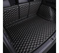 YMXFKY Leather Car Full Coverage Boot Mats for BYD Sealion 7 07 EV 2024, Rear Trunk Cargo Waterproof Anti-slip Anti-scratch Liner Protector Pad,Black+Beige