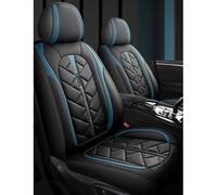 YMXFKY Leather Car Seat Cover Sets for Porsche Macan 2014 2015 2016 2017 2018-2023, Waterproof Full Surrounded Front Rear Seat Protection Cover Interior Accessories,C:Blue-Standard