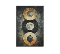 YMXHJJ Exquisite Modern Family Canvas Wall Art Picture Print Photo Album-Abstract Celestial Moon Phase Poster for Cosmic Enthusiasts 16x24inch(40x60cm)