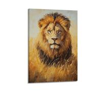YMXHJJ Exquisite Modern Family Canvas Wall Art Picture Print Photo Album-Abstract Lion Animal Poster - Majestic Wildlife Portrait for Decor 16x24inch(40x60cm)