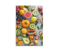 YMXHJJ Minimalist Abstract Canvas Wall Art Prints Picture - Minimalist Fruit Poster with Assorted Fresh Fruits Display Living Room Decor Artwork Posters 24x36inch(60x90cm)