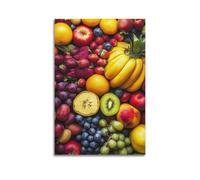 YMXHJJ Minimalist Abstract Canvas Wall Art Prints Picture - Minimalist Fruit Poster with Colorful And Fresh Fruits Living Room Decor Artwork Posters 12x18inch(30x45cm)