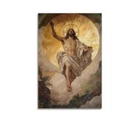 YMXHJJ Minimalist Abstract Canvas Wall Art Prints Picture - Religious Jesus Ascension Poster for Spiritual Inspiration Living Room Decor Artwork Posters 16x24inch(40x60cm)