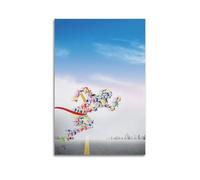 YMXHJJ Modern Family Photo Album Posters Canvas Wall Art Home Decor - Abstract Motivational Poster Runners Crossing Finish Line Prints Pictures Artwork 12x18inch(30x45cm)