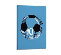 YMXHJJ Modern Family Photo Album Posters Canvas Wall Art Home Decor - Line Art Sport Poster Diego Maradona Soccer Tribute Prints Pictures Artwork 16x24inch(40x60cm)