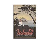 YMXHJJ Modern Family Photo Album Posters Canvas Wall Art Home Decor - Retro Landscape Poster of Ucluelet Wild Pacific Trail Prints Pictures Artwork 12x18inch(30x45cm)