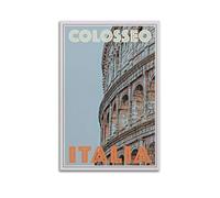 YMXHJJ Modern Family Photo Album Posters Canvas Wall Art Home Decor - Vintage Travel Poster of Rome's Colosseum Prints Pictures Artwork 16x24inch(40x60cm) Unframe-style