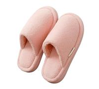 YMXLWHBD Slipper Cotton Slippers For Women Autumn And Winter Indoor Warm Home Use-pink-38-39