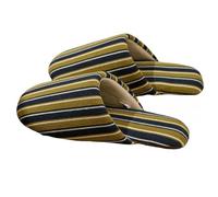 YMXLWHBD Slipper Linen Slippers For Women Indoor Home Breathable Sweat-absorbent Silent Cotton And Slippers-fruit Green-38-39