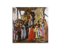 YMXSDIMDS Adoration of The Magi 2 by Sandro Botticelli Painting Poster Canvas Room Aesthetic Wall Art Prints Home Modern Decor 24x24inch(60x60cm)