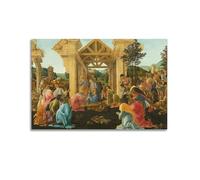 YMXSDIMDS Adoration of The Magi by Sandro Botticelli Painting Poster Picture Print Wall Art Canvas Artworks Room Aesthetic 24x36inch(60x90cm)