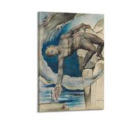 YMXSDIMDS Antaeus Setting Down Dante And Virgil in The Last Circle of Hell by William Blake Painting Poster Room Aesthetic Print Art Wall Canvas Modern Bedroom Decor 24x36inch(60x90cm)
