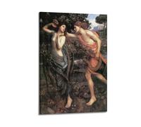 YMXSDIMDS Apollo And Daphne by John William Waterhouse Painting Poster Home Decor Wall Art Hanging Picture Print Bedroom Decorative Room Aesthetic 12x18inch(30x45cm)