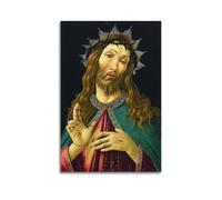 YMXSDIMDS Christ Crowned with Thorns by Sandro Botticelli Painting Poster Canvas Wall Art Scroll Picture Print Living Room Walls Decor Homes 08x12inch(20x30cm)