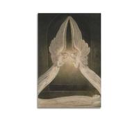YMXSDIMDS Christ in The Sepulchre by William Blake Painting Poster Wall Art Canvas Prints Hanging Picture Home Decors Idea 08x12inch(20x30cm)