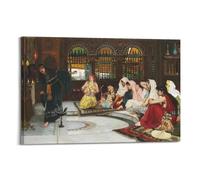 YMXSDIMDS Consulting The Oracle by John William Waterhouse Painting Poster Wall Art Bedroom Prints Home Decor Hanging Picture Canvas 12x18inch(30x45cm)