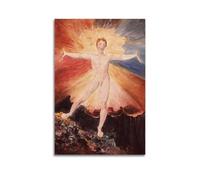 YMXSDIMDS Glad Day Or The Dance of Albion by William Blake Painting Poster Canvas Wall Art Picture Prints Hanging Photo Idea Decor 08x12inch(20x30cm)