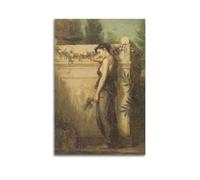 YMXSDIMDS Gone, But Not Forgotten by John William Waterhouse Painting Poster Wall Art Canvas Living Room Bedroom Decor Artworks 12x18inch(30x45cm)