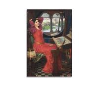 YMXSDIMDS I Am Half-Sick of Shadows, Said The Lady of Shalott by John William Waterhouse Painting Poster Decorative Painting Canvas Wall Art Living Rooms Bedroom 20x30inch(50x75cm)