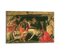 YMXSDIMDS Lamentation over The Dead Christ with Saints by Sandro Botticelli Painting Poster Canvas Room Aesthetic Wall Art Prints Home Modern Decor 24x36inch(60x90cm)