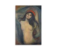 YMXSDIMDS Madonna 1894 by Edvard Munch Painting Poster Room Aesthetic Print Art Wall Canvas Modern Bedroom Decor 20x30inch(50x75cm)