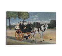 YMXSDIMDS Old Junier's Cart by Henri Rousseau Painting Poster Canvas Wall Art Scroll Picture Print Living Room Walls Decor Homes 24x36inch(60x90cm)