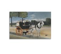 YMXSDIMDS Old Junier's Cart by Henri Rousseau Painting Poster Picture Print Wall Art Canvas Decor Homes Decorative 20x30inch(50x75cm)