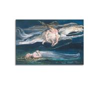 YMXSDIMDS Pity by William Blake Painting Poster Canvas Wall Art Decorative Picture Prints Modern Decor 16x24inch(40x60cm)