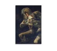 YMXSDIMDS Saturn Devouring His Son by Francisco De Goya Painting Art Posters Cool Artworks Painting Wall Art Canvas Prints Hanging Picture Home Decors Idea 20x30inch(50x75cm)