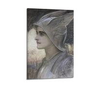 YMXSDIMDS St Joan of Arc by William Blake Painting Poster Canvas Wall Art Scroll Picture Print Living Room Walls Decor Homes 24x36inch(60x90cm)