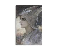 YMXSDIMDS St Joan of Arc by William Blake Painting Poster Room Aesthetic Print Art Wall Canvas Modern Bedroom Decor 20x30inch(50x75cm)