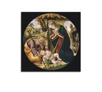 YMXSDIMDS The Adoration of The Christ Child by Sandro Botticelli Painting Poster Wall Art Canvas Prints Hanging Picture Home Decors Idea 28x28inch(70x70cm)