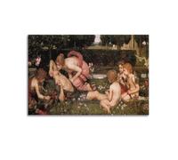 YMXSDIMDS The Awakening of Adonis by John William Waterhouse Painting Poster Canvas Wall Art Scroll Picture Print Living Room Walls Decor Homes 24x36inch(60x90cm)