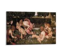 YMXSDIMDS The Awakening of Adonis by John William Waterhouse Painting Poster Picture Print Wall Art Canvas Artworks Room Aesthetic 12x18inch(30x45cm)