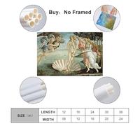 YMXSDIMDS The Birth of Venus by Sandro Botticelli Painting Poster Wall Art Bedroom Prints Home Decor Hanging Picture Canvas 24x36inch(60x90cm)