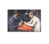 YMXSDIMDS The Card Players by Paul Cezanne Painting Poster Home Decor Wall Art Hanging Picture Print Bedroom Decorative Room Aesthetic 08x12inch(20x30cm)