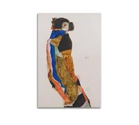 YMXSDIMDS The Dancer Moa 1911 by Egon Schiele Painting Poster Canvas Wall Art Decorative Picture Prints Modern Decor 12x18inch(30x45cm)