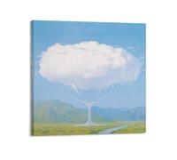 YMXSDIMDS The Heartstrings by Rene Magritte Painting Poster Wall Art Bedroom Prints Home Decor Hanging Picture Canvas 16x16inch(40x40cm)