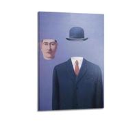 YMXSDIMDS The Pilgrim by Rene Magritte Painting Poster Print Photo Art Canvas Home Decorative Bedroom Modern Decors 20x30inch(50x75cm)